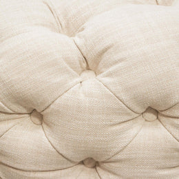 Diamond Sofa Posh Round Accent Ottoman in Sand Finish