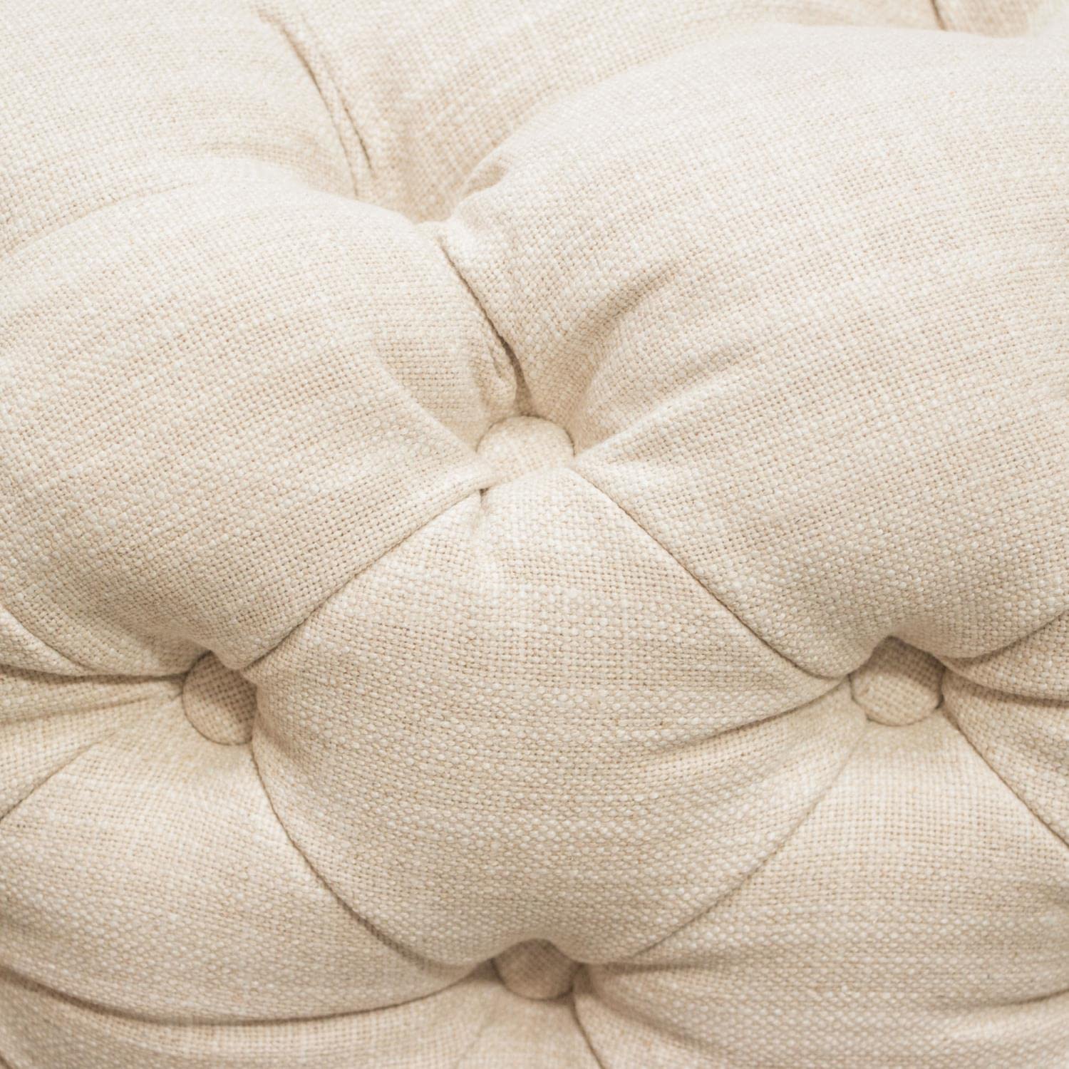 Diamond Sofa Posh Round Accent Ottoman in Sand Finish