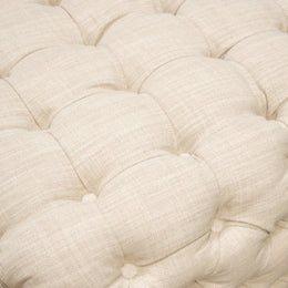 Diamond Sofa Posh Round Accent Ottoman in Sand Finish