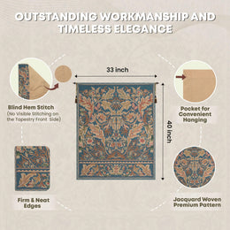 William Morris Tree of Life Belgian Wall Tapestry
