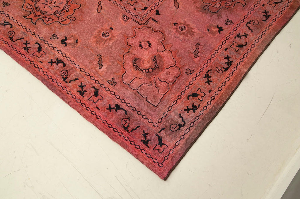 14'10'' x 23'10'' - 451x726 Cm Tebriz Pink Classic Cotton Handmade Area Rug, Turkish Handmade Rug, Living Room, Bedroom, Nursery, Hallway, Rug, Indoor Area Rug